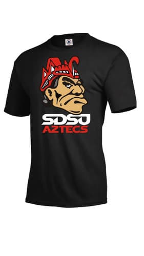 San Diego State Aztecs Old School Tee / Adult S-XXL / BLK or RED / $24 — san-diego-state fan gear