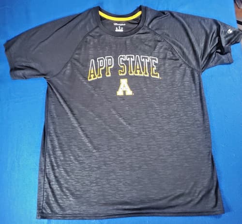 Appalachian State Football Mountaineers Champion T-Shirt Men's Size Large NEW — app-state fan gear