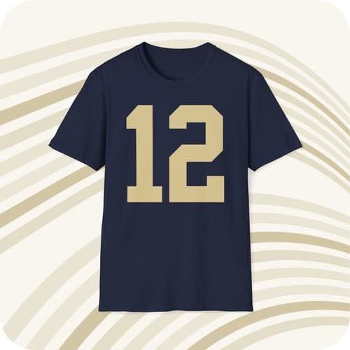 Roger Stahbach Navy Midshipmen #12 NCAA Jersey T-Shirt - Front & Back Print — navy fan gear