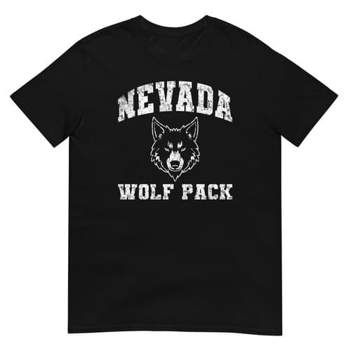 University of Nevada Reno Wolf Pack Large Shirt, Wolf, University,  — nevada fan gear