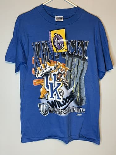 Vintage 90’s Capitol Graphics Kentucky Wildcats Basketball College T Shirt M New — kentucky fan gear