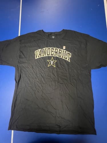 Top Of The World Vanderbilt Commodores Men’s Black Short Sleeve T-Shirt Size XL — vanderbilt fan gear