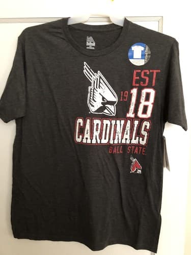 Ball State University Cardinals BSU Shirt NCAA Athletic Fit FREE SHIPPING! — ball-state fan gear