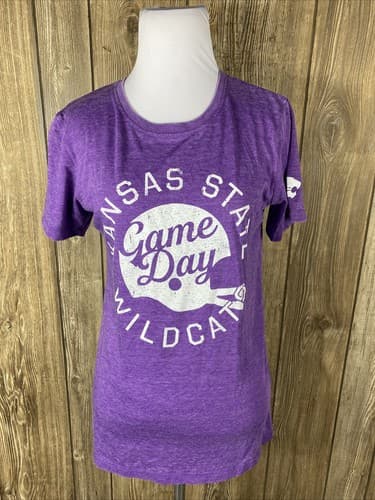 Camp David Womens Purple Kansas State Wildcats Game Day T Shirt Medium NCAA — kansas-state fan gear