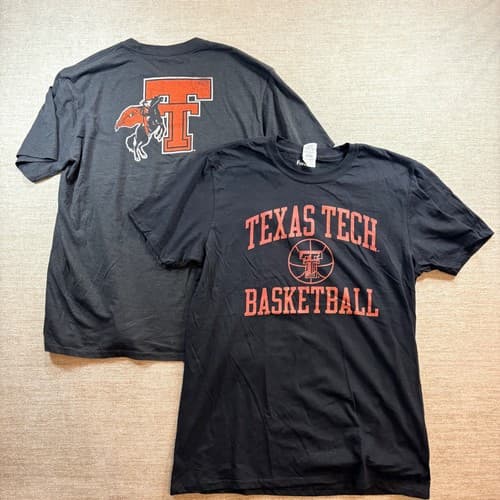 NEW Texas Tech Red Raiders Basketball Fanatics T-Shirt LOT Bundle Adult LG NWT — texas-tech fan gear
