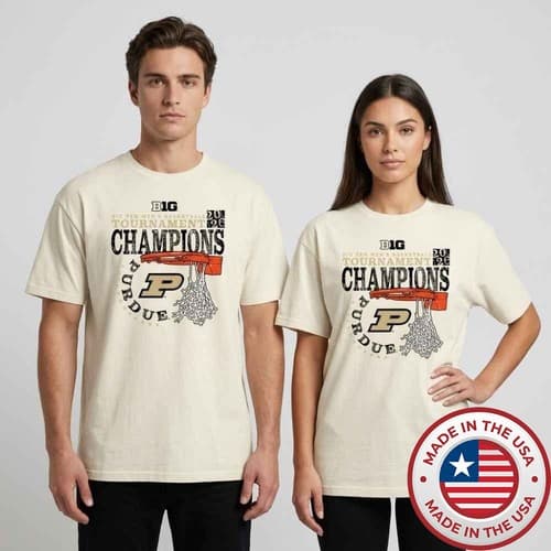 Purdue Boilermakers 2026 Big Ten Men's Basketball T-Shirt — purdue fan gear