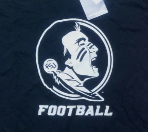 Florida State Seminoles Football blackout t shirt 2XL NEW nwt college basketball — florida-state fan gear