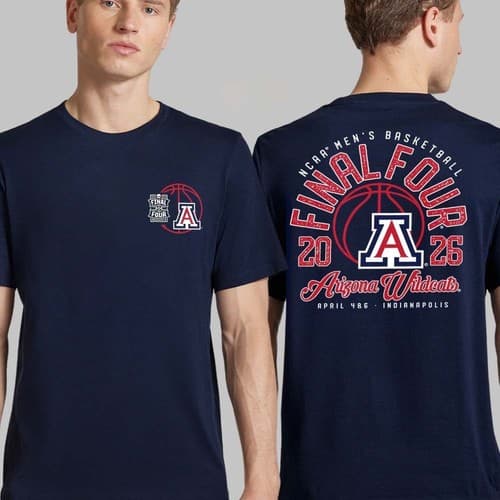 Arizona Wildcats Men's Basketball 2026 NCAA Tournament March Madness T-Shirt — arizona fan gear
