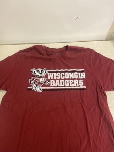 Men’s Large Wisconsin Badgers Gear For Sports Shirt — wisconsin fan gear