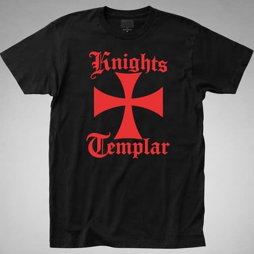 KNIGHTS TEMPLAR CROSS Shirt Christian christ army Poor Fellow Soldiers Solomon — army fan gear