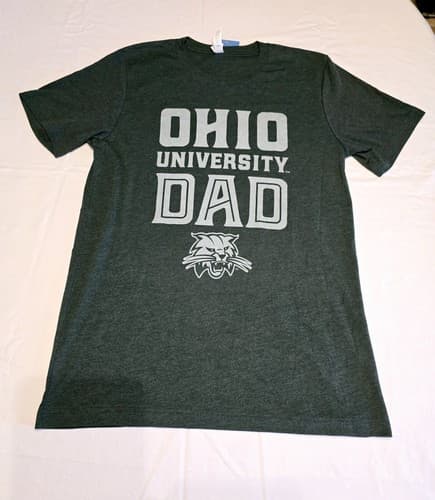 Ohio University Dad Graphic T-shirt Sz M NWT OU Bobcats  — ohio fan gear
