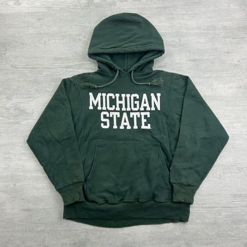 Vintage Y2K Michigan State University Spartans Retro Hoodie Sweatshirt — michigan-state fan gear
