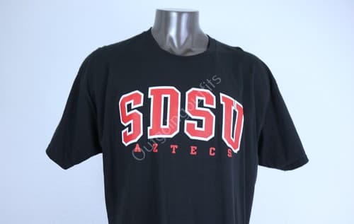 NWOT Champion San Diego State Aztecs T-Shirt Men’s Size 2XL SDSU Black Crew Neck — san-diego-state fan gear