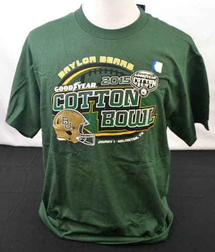 Baylor University Bears 2015 Cotton Bowl Tee Shirt - L (BAY-03) — baylor fan gear