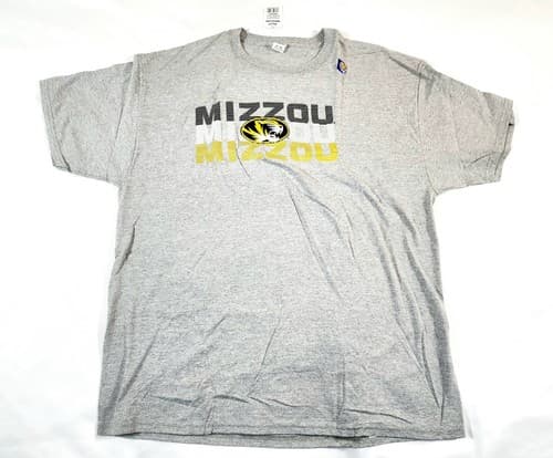 University of Missouri Mizzou Tigers T-Shirt Gray Size XL NWT PILOT TAG — missouri fan gear