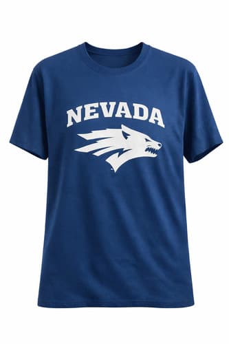 Old Varsity Brand Nevada Wolf Pack Mens T Shirt Navy Cotton Tee Large — nevada fan gear