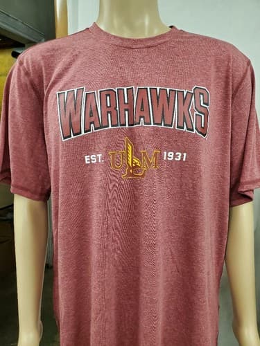 CHAMPION LOUISIANA MONROE "WARHAWKS" MEN'S CREW T-SHIRT ASSORTED SIZES #425 — louisiana-monroe fan gear