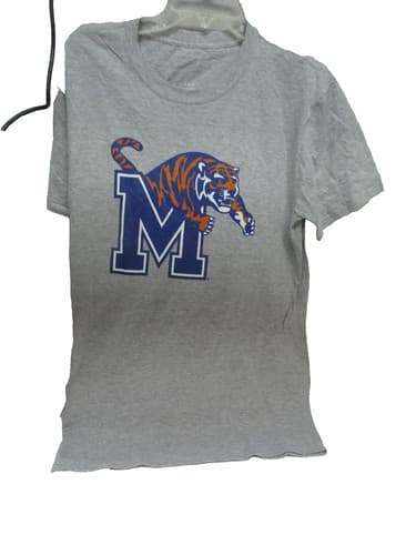 Men's Memphis Tigers NCAA Football Short Sleeve T-Shirt Gray Size Large NWOT!!!! — memphis fan gear