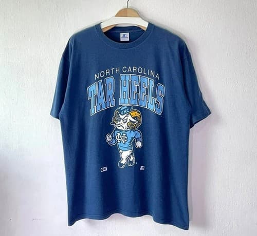 Vintage 90s University of North Carolina Tar Heels T-Shirt, North Carolina Shirt — north-carolina fan gear