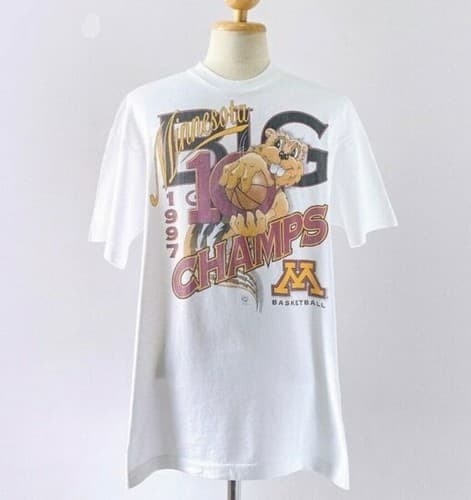 Vintage 90s Minnesota Golden Gophers Final Four T-Shirt — minnesota fan gear