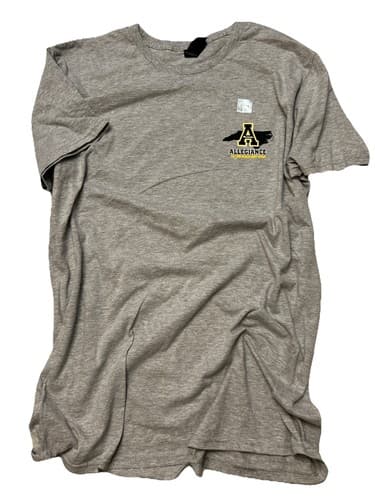 Appalachian State Mountaineers Allegiance T-Shirt & Back Logo Size 1X — app-state fan gear