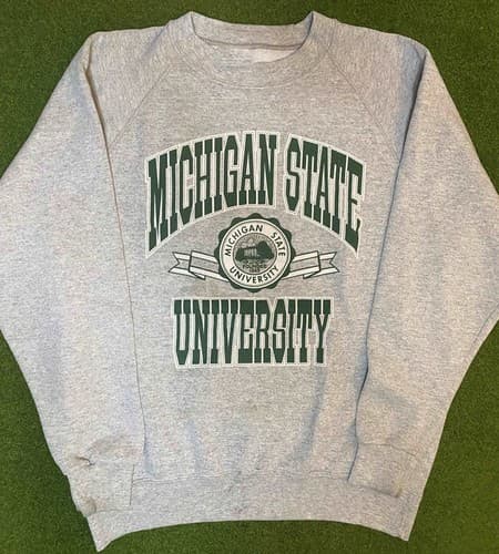 90s Michigan State Spartans Vintage University Sweatshirt Gildan S-5XL — michigan-state fan gear