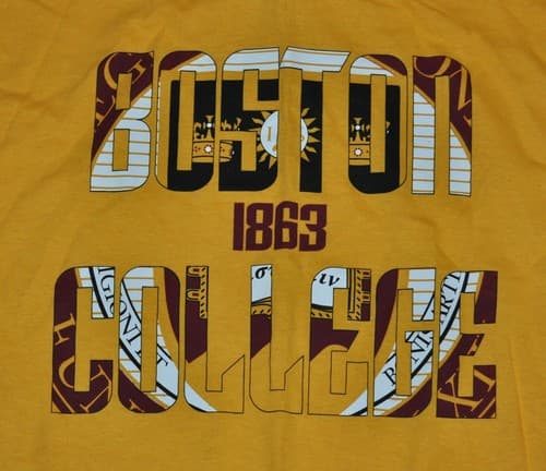 t-shirt small boston college eagles bc 21 inches pit to pit — boston-college fan gear