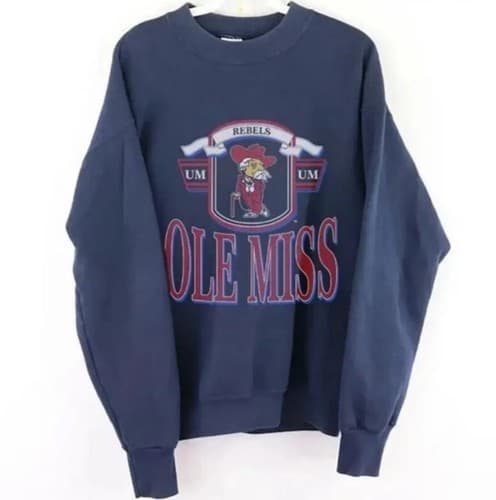 Vintage 90s Ole Miss Rebels University T-Shirt, Hoodie, Sweatshirt| — ole-miss fan gear