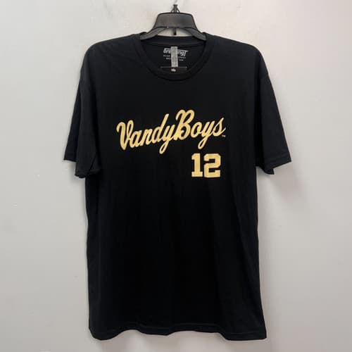 BreakingT Black Vanderbilt Commodores Vandy Boys #12 Baseball Tee Men's Sz Large — vanderbilt fan gear