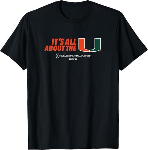 Miami Hurricanes 2025 College Football Playoff The U T-Shirt — miami fan gear