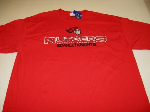 Rutgers University Scarlet Knights Football Tradition Red Team T-Shirt New! XL — rutgers fan gear