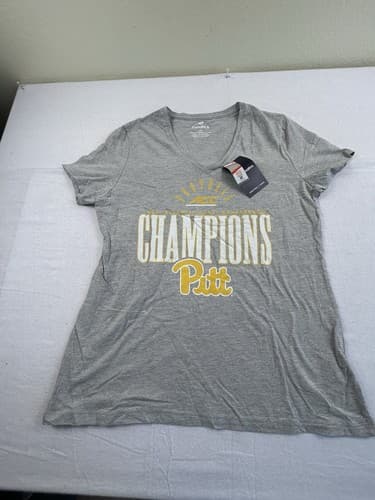 Pitt Panthers University Pittsburgh 2021 ACC Football Champions Shirt Sz Lg Wmns — pittsburgh fan gear