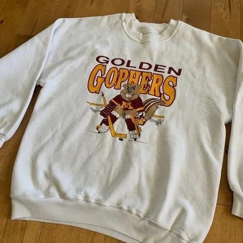 90s Minnesota Golden Gophers Hockey Sweatshirt - Vintage College — minnesota fan gear