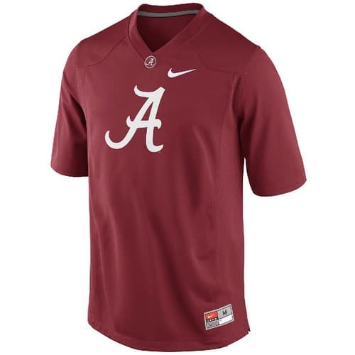 Nike Alabama Crimson Tide College Team Logo Men's Football Jersey Shirt NEW — alabama fan gear