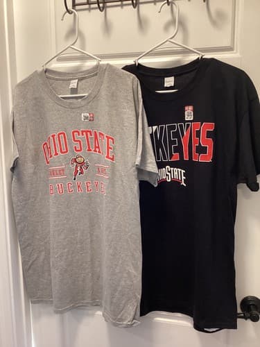 LOT OF 2 Ohio State Buckeyes College Football  NCAA T-Shirt NWT L — ohio-state fan gear