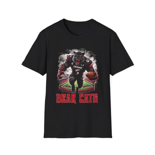 Cincinnati Bearcats Horror Mashup T-Shirt - Bearcat Fear Unleashed — cincinnati fan gear