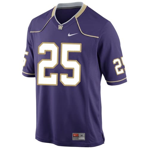 Nike Washington Huskies Player 25 Game Series Football Fan Jersey-Purple NEW — washington fan gear