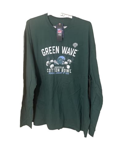 Fanatics Tulane University Green Wave 2023 Cotton Bowl T-Shirt size 5XL-NWT — tulane fan gear