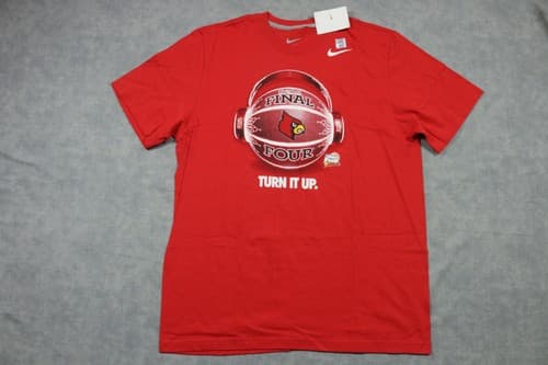 Louisville Cardinals Shirt Mens XL Red Nike NCAA Final Four 2013 Basketball Tee — louisville fan gear