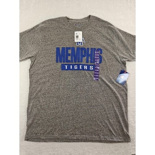 Champion Men's Memphis Tigers Tee Shirt Size XXL Gray NWT — memphis fan gear