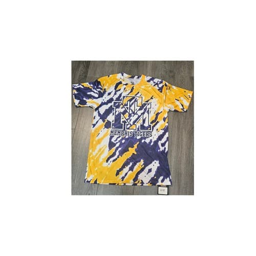 Memphis Tigers Badger Sport Tie Dye T Shirt Mens Size M — memphis fan gear