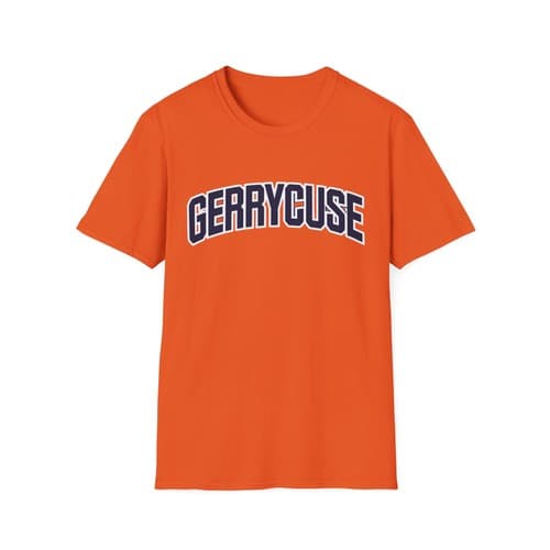 GERRYCUSE GMAC Gerry Mcnamara Orange/Navy College Syracuse Basketball T-SHIRT — syracuse fan gear