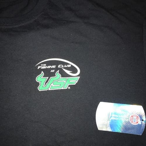 Fishing Club @ University Of South Florida T-shirt Adult 3x-large NWT  USF Bulls — south-florida fan gear