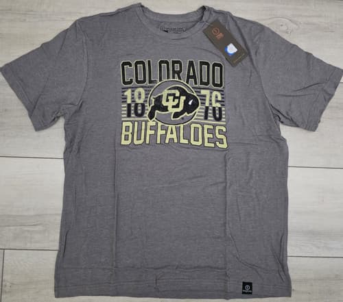 New Colorado Buffaloes T-Shirt Official NCAA College Gray Men's Size L Large NWT — colorado fan gear