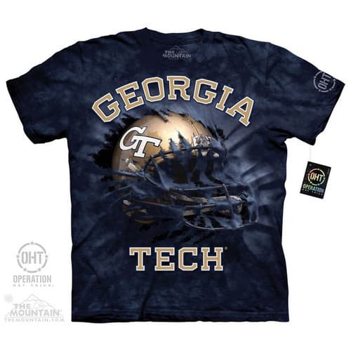 Georgia Tech Yellow Jackets T-Shirt by The Mountain---Brand New-- — georgia-tech fan gear