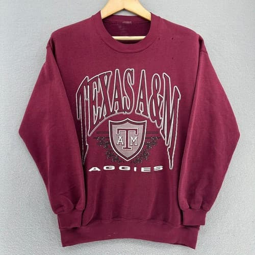 Texas A&M Aggies Crewneck Sweatshirt College Pullover NCAA Sweater — texas-am fan gear