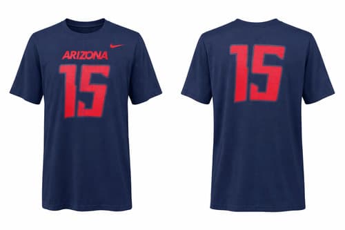 Nike Arizona Wildcats Dri-FIT Legend Name & Number Football Tee Navy S — arizona fan gear