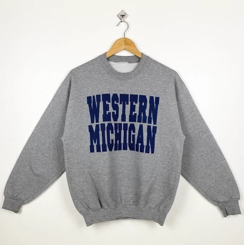 90s NCAA Western Michigan University ‘Broncos’ Shirt, Retro — western-michigan fan gear