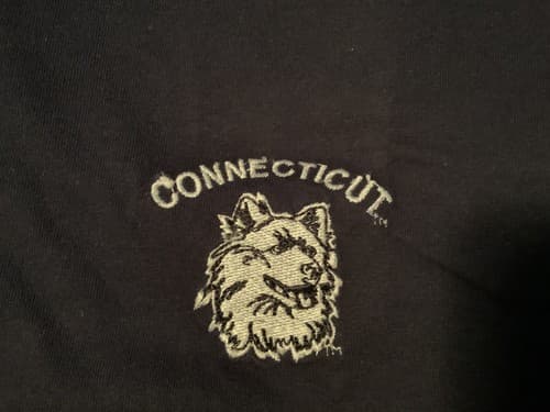 Connecticut Huskies Navy Blue Heavyweight Starter T-Shirt Size 3XL NNW Vintage — connecticut fan gear
