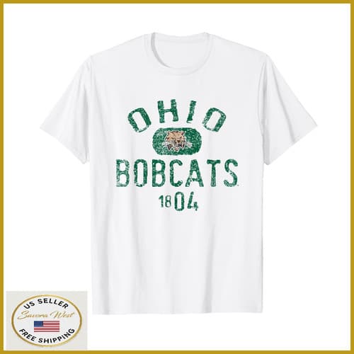 Ohio Bobcats 1804 Vintage Logo T-Shirt — ohio fan gear